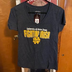 NWT notre dame short sleeve top